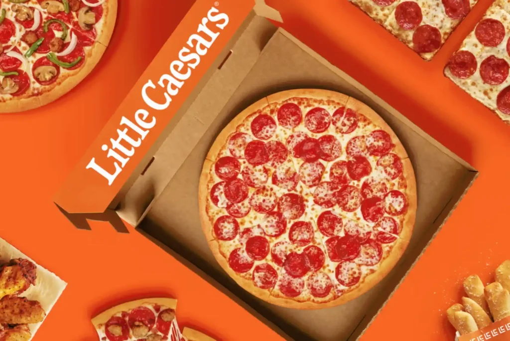 how many slices come in a little caesars pizza